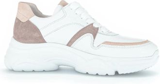 Gabor Sneaker met Extra Comfort - Dames - Sneakers - Wit - 40 1/2 EU - Katoen - Schoenen