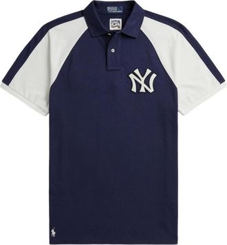 Polo Ralph Lauren Tops, Heren, Blauw, L, Katoen, Cooperstown Collection New York Yankees Poloshirt