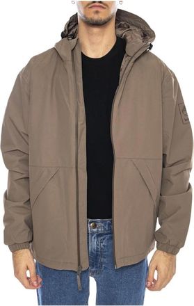 Timberland Winnick Waterdichte Gewatteerde Jas - Heren - Regenjassen - Bruin - L - Nylon - Jassen