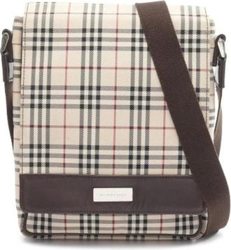 Burberry Borsa a spalla Pre-owned in tela - - Pre-owned - Donna - Beige - ONE SIZE