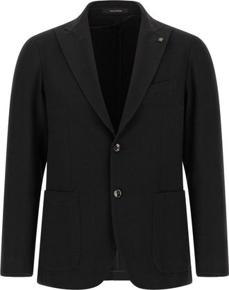 Tagliatore Black Peaked Lapel Blazer