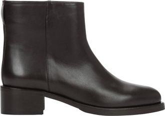 Estro & Luminara 2-in-1 Enkellaarsjes en Hoge Laarzen met Decoratieve Gesp - Dames - Schoenen - Bruin - Maat: 37 EU Leer