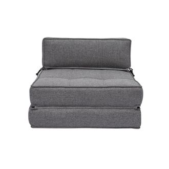 Miliboo Sill&oacute;n Cama De 1 Plaza De Tela Gris Katy
