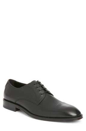 BOSS Derrek Cap Toe Derby in Black at Nordstrom, Size 11.5Us