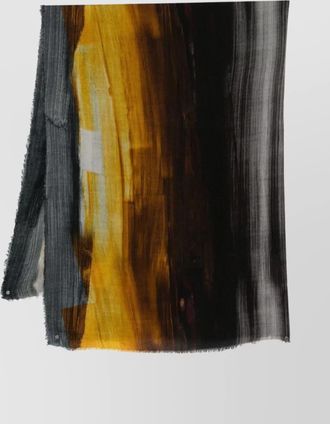 Faliero Sarti rectangular cashmere and wool scarf