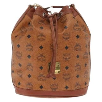 MCM Borsa a spalla in tela Pre-owned - - Pre-owned - Donna - Marrone - ONE SIZE