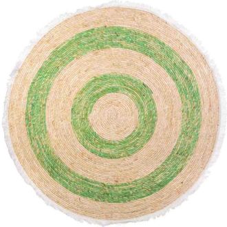 Wanderlust Deco Wanderlust Deco - Alfombra Fibra Natural Tejido Artesanal Verde D120x1