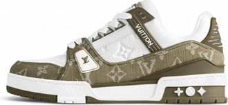 Louis Vuitton LV Trainer White Khaki Green 1AIKN1