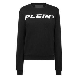 Philipp Plein Sweatshirt LS - Dames - Sweatshirts - Zwart - M - Katoen - Hoodies & sweatvesten
