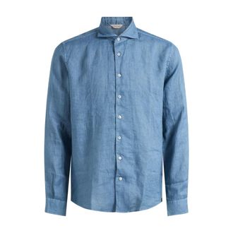 Gran Sasso Casual Shirts, male, Blue, Size: XL Camicia