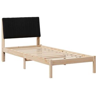vidaXL Estructura de cama Marrón 90 x 200 cm Madera de pino macizo vidaXL