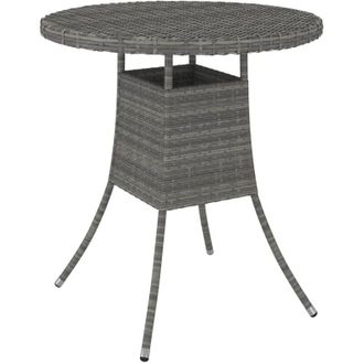 vidaXL vidaXL Tavolo da Giardino Grigio 70x70x73 cm in Polyrattan