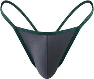 Generic Mens Thong Underwear with Ball Pouch Low Waisted Lightweight Bulge Enhancer Jock Strap Thongs and G-Strings for Men Trendy G String Comfort Stretch Bi