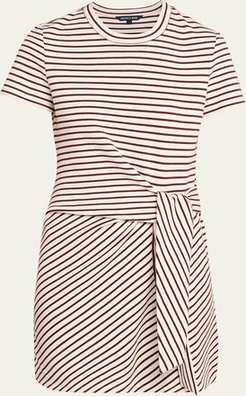Veronica Beard Elvaris Striped T-Shirt Dress