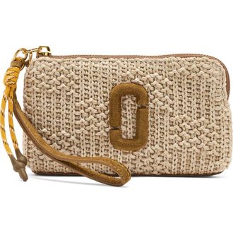 Marc Jacobs The Summer Woven Snapshot Wristlet in Natural at Nordstrom