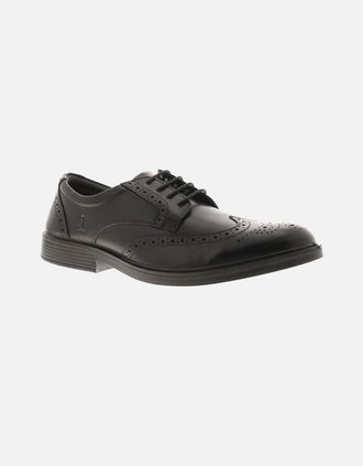 Hush Puppies Mens Hush Puppies Mens Shoes Smart Leather Brogue black UK Size - Size: 10