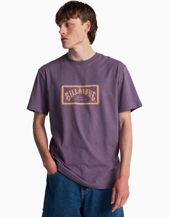 Billabong Mens Billabong Mens Arch Frame Short Sleeve T-Shirt - Purple - Size: 38