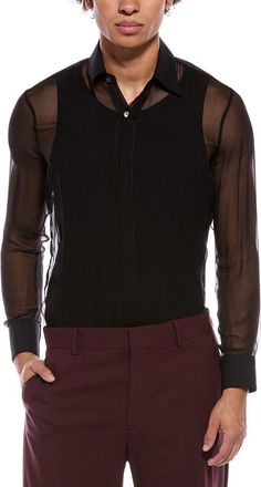 Valentino Camicia Sheer Silk Shirt
