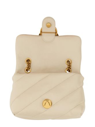 Pinko Womens Shoulder Bag Love Puff Mini White