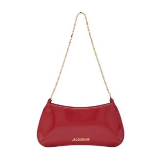 Jacquemus Shoulder Bags, female, Red, Size: ONE SIZE Le Petit Bisou Cha&icirc;ne