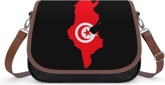 Generic Map with Turkey Flag Small Womens Crossbody Bags Shoulder Handbag with Adjustable Strap for Travel