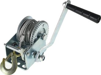 OEM Cabrestante Para Remolque Marino Findmall De 800 Lb Con Cable De Acero De 8 M (26 Pies), Manivela, Cabrestante Con Engranajes Y Gancho