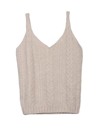 KANGRA Beige Alpaca-Blend Knit Top