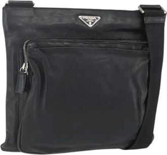 Prada Pre-owned Cross Body Bags, female, Black, Size: ONE SIZE Pre-owned Vintage Shoulder Bag