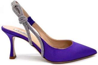 Ninalilou Schoenen - Dames - Pumps - Paars - 37 EU - Satijn - Schoenen