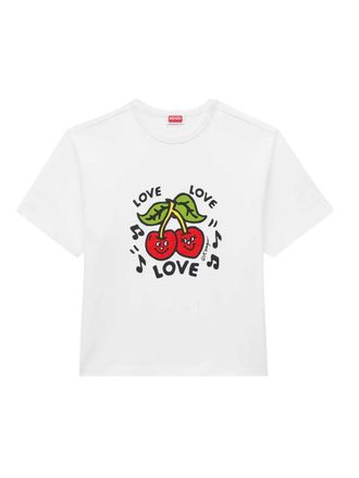 Kenzo Kenzo Sounds geborduurd oversized katoenen T-shirt