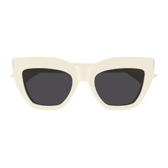 Saint Laurent SL759004 Square Full Rim Sunglasses - Ivory
