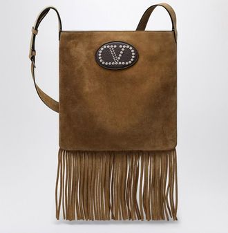 Valentino Garavani Beige suede Nellcôte bag