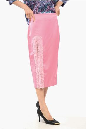 Viktor & Rolf HOLLYWOOD Pencil Skirt with Tulle Slit size Xs