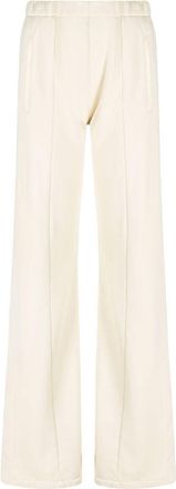 Amiri flared-leg jersey trousers - women - Cotton/Lyocell - S - Neutrals