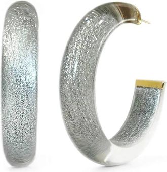 Gold & Honey Womens Medium Illusion Hoop Earrings In Pixi