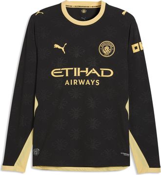 Puma Maglia Away a maniche lunghe Manchester City Authentic 26/27 da uomo, Accessori, Nero, 3XL