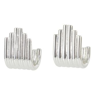 Federica Tosi Zilveren Lobo Lea Oorbellen - Dames - Oorbellen - Grijs - ONE Size - Accessoires