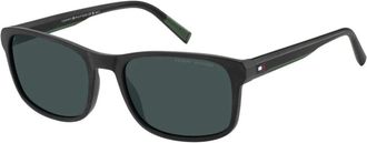 Tommy Hilfiger Zonnebril - Heren - Zonnebrillen - Zwart - 56 MM - Accessoires