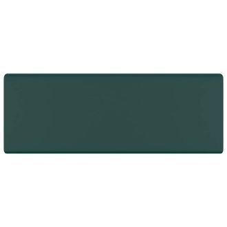 Berkfield Home Luxury Basin Overflow Square Matt Dark Green 41x41 cm Ceramic