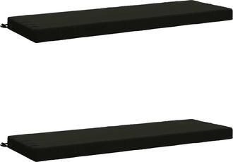 vidaXL Cojines Para Banco De 2 Piezas Soest 2 Uds. 100% Poli&eacute;ster Vidaxl