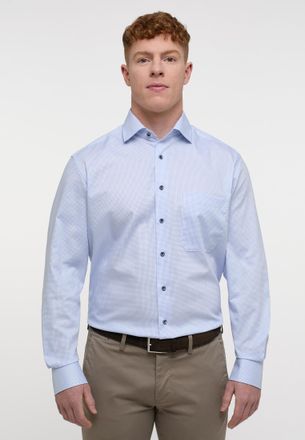 Eterna Langarmhemd ETERNA COMFORT FIT, Herren, Gr. 48, Normalgr&ouml;ssen, hellblau, Twill, 100% cotton, normal, Manschette, Hemden Langarmhemd