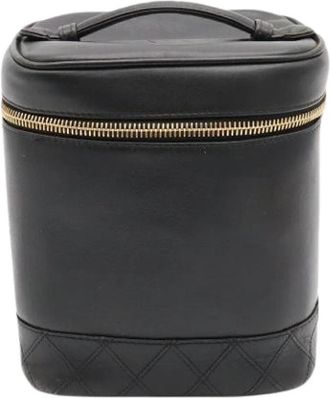 Chanel Pre-owned Bicolor Handbag - Dames - Vintage Handtas - Zwart - ONE Size - Leer - Vintage