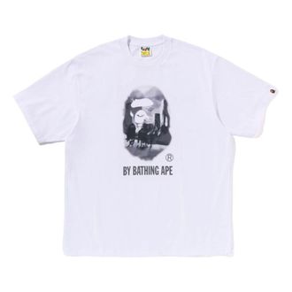 A Bathing Ape Painting by Bathing Ape Relaxed Fit Tee White 1K80-110-305-WHITE