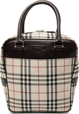 Burberry Pre-owned Burberry House Check Canvas Handbag Ladies 8T3H8T73WIT074W0