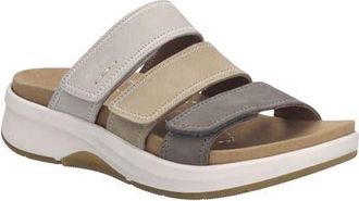 Josef Seibel Estelle 11 Platform Wedge Slide Sandal in Granite at Nordstrom, Size 10-10.5Us