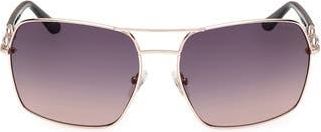 Guess Navigator Sunglasses in Rose Gold /Gradient Smoke at Nordstrom Rack