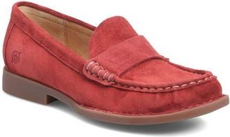 B&oslash;rn Marlina Loafer in Red Suede at Nordstrom, Size 9.5