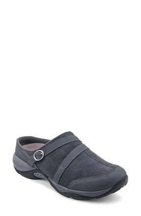 Easy Spirit Equinox Clog in Dark Grey Suede at Nordstrom, Size 8.5
