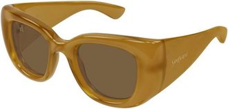 Saint Laurent Brown Cat Eye Sunglasses