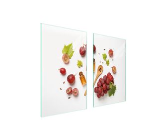 OEM Piastra Protettiva In Vetro Per Fornello 75x52 Frutta